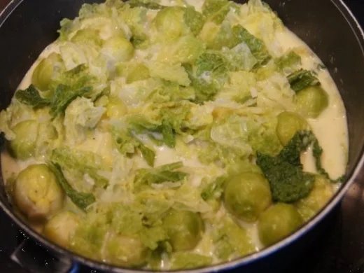 Schlemmerfilet mit Rosenkohl-Wirsing Gemüse und Sellerie-Kartoffelstampf - Rezept - Bild Nr. 8