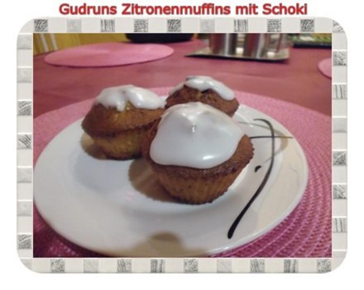 Muffins: Zitronenmuffins mit Schoki - Rezept