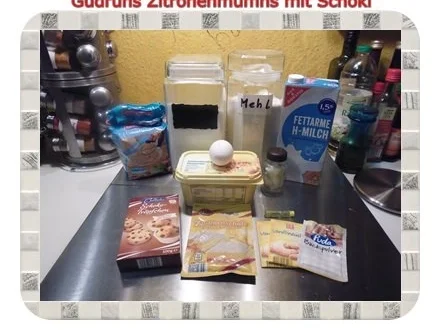 Muffins: Zitronenmuffins mit Schoki - Rezept - Bild Nr. 2