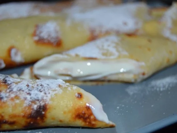 Topfenpalatschinken - Rezept