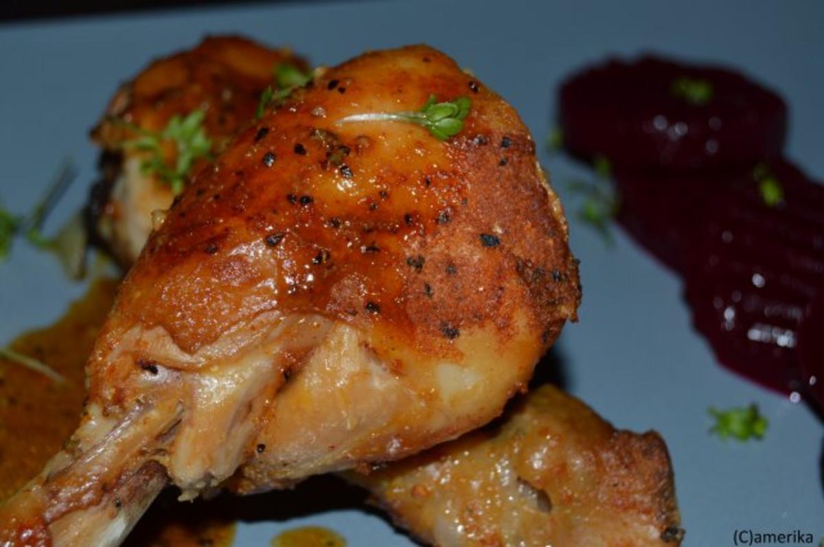 Schnelle, scharfe Hühnerschenkel aus dem Ofen - Rezept - kochbar.de
