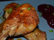 Schnelle, scharfe Hühnerschenkel aus dem Ofen - Rezept