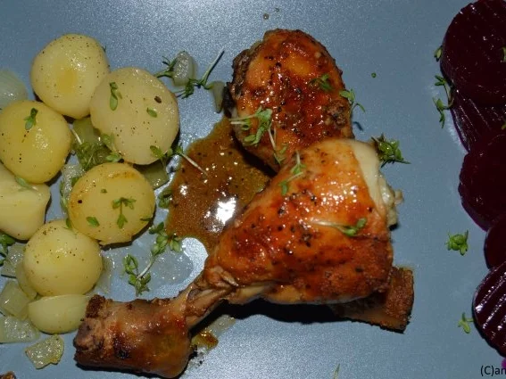 Schnelle, scharfe Hühnerschenkel aus dem Ofen - Rezept - Bild Nr. 2