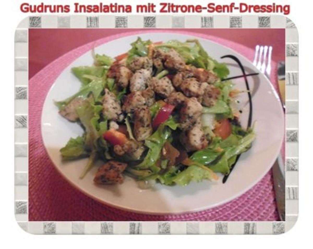 Salat: Insalatina mit Zitrone-Senf-Dressing - Rezept