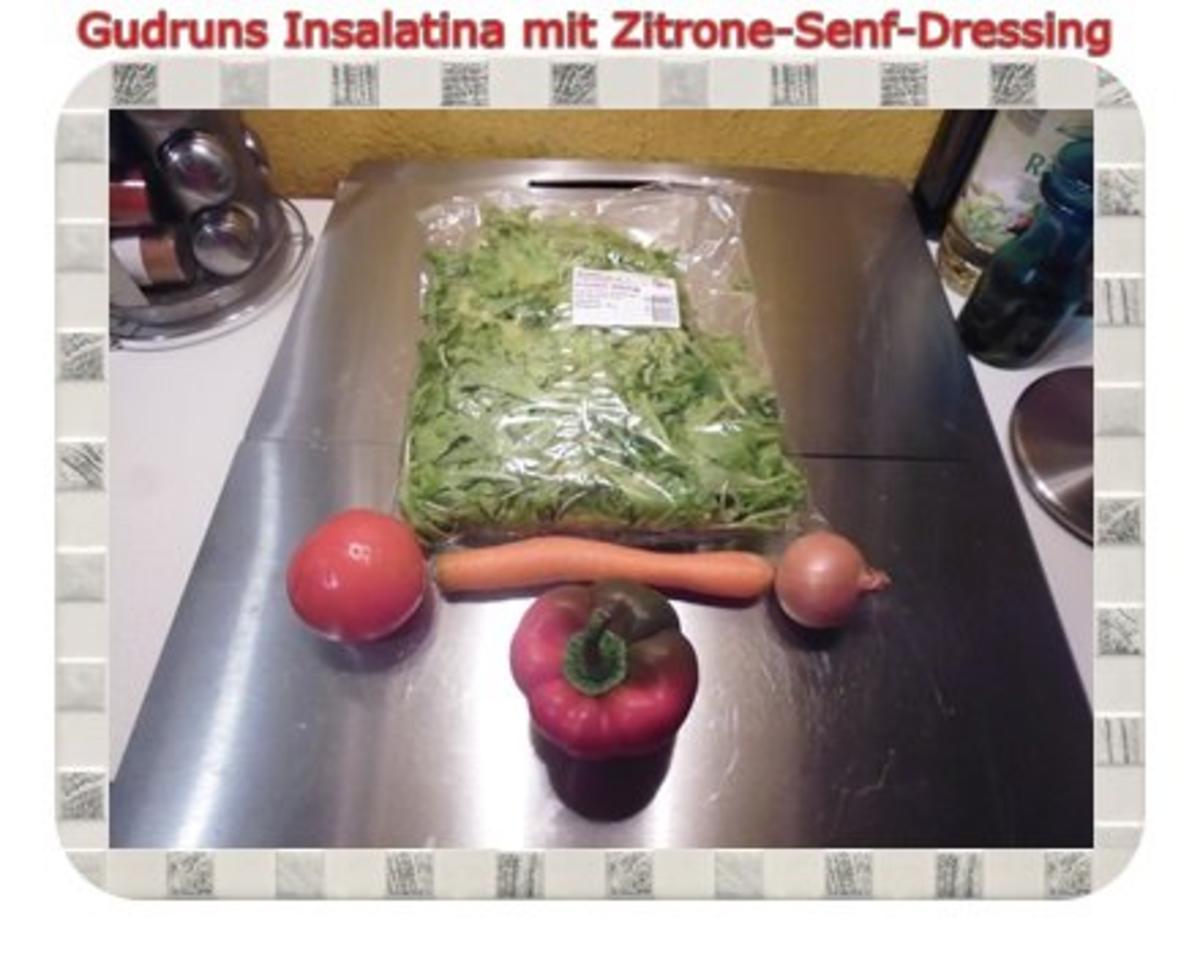 Salat: Insalatina mit Zitrone-Senf-Dressing - Rezept - Bild Nr. 2