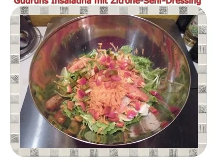 Salat: Insalatina mit Zitrone-Senf-Dressing - Rezept - Bild Nr. 3