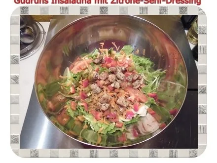 Salat: Insalatina mit Zitrone-Senf-Dressing - Rezept - Bild Nr. 6