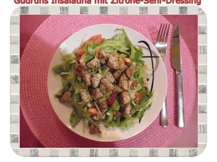 Salat: Insalatina mit Zitrone-Senf-Dressing - Rezept - Bild Nr. 8