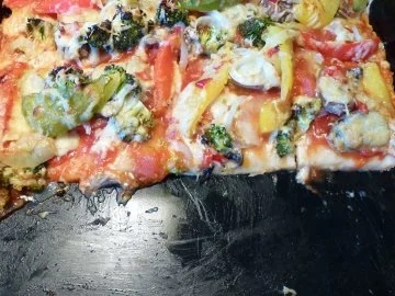 Rezept: Vegetarische Pizza Bild Nr. 2 Vegetarische Pizza - Rezept - Bild Nr. 2