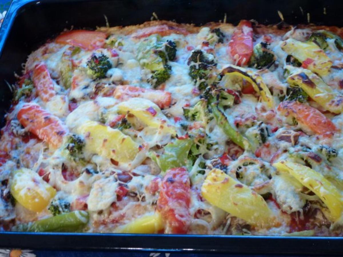 Vegetarische Pizza - Rezept - Bild Nr. 8