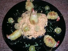 Kartoffelmantel für Garnelen - Rezept