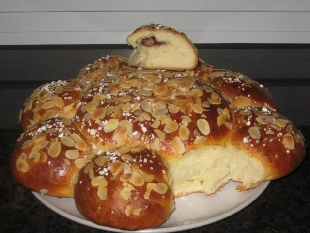 Dreikönigskuchen mit Schokolade - Rezept