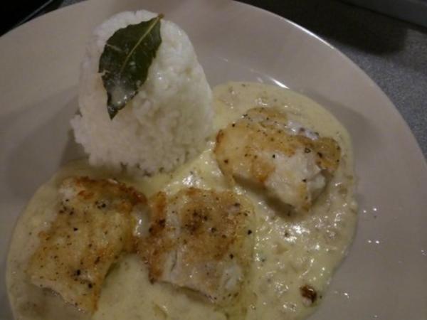 Steinbeißerfilet mit Senf Meerrettich Weißweinsoße - einfach - von sTinsche