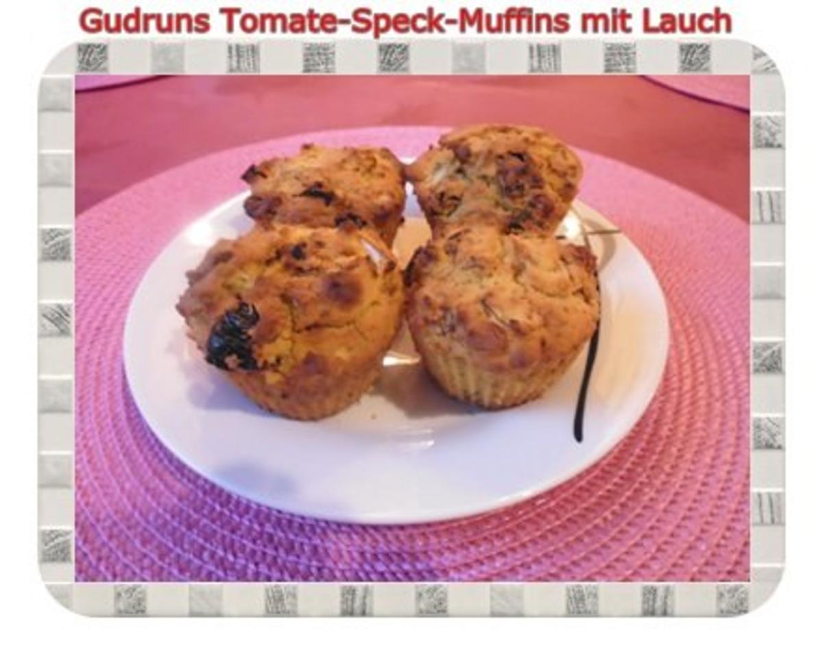 Bilder für Muffins: Tomate-Speck-Muffins mit Lauch - Rezept