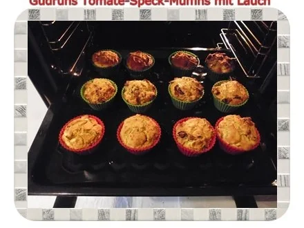 Muffins: Tomate-Speck-Muffins mit Lauch - Rezept - Bild Nr. 13