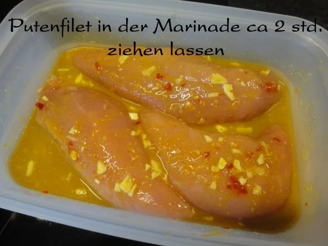 mariniertes Puten Filet in Staudensellerie Gemüse - Rezept - Bild Nr. 5