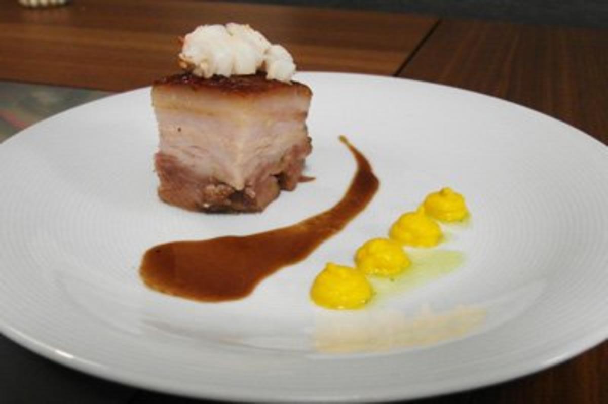 Schweinebauch-Hummer-Port - Rezept