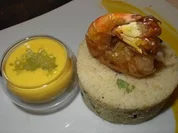 Black Tiger Garnelen auf Minz-Bulgursalat - Rezept