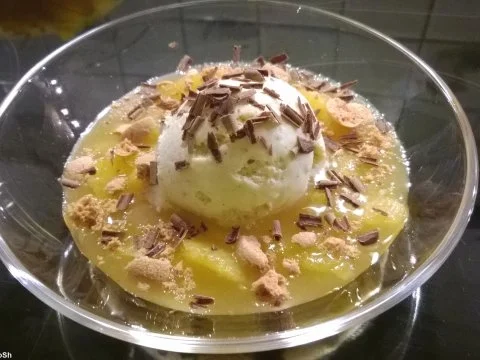 Rezept: Orangenkompott mit Vanille-Eis Orangenkompott mit Vanille-Eis - Rezept