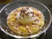 Orangenkompott mit Vanille-Eis - Rezept