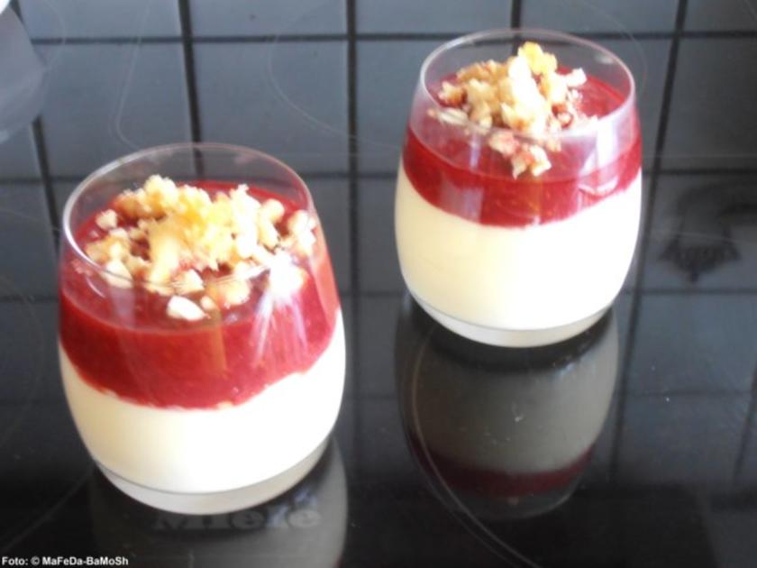 Mandelpudding mit Himbeersoße - einfach - von tigerlilly63