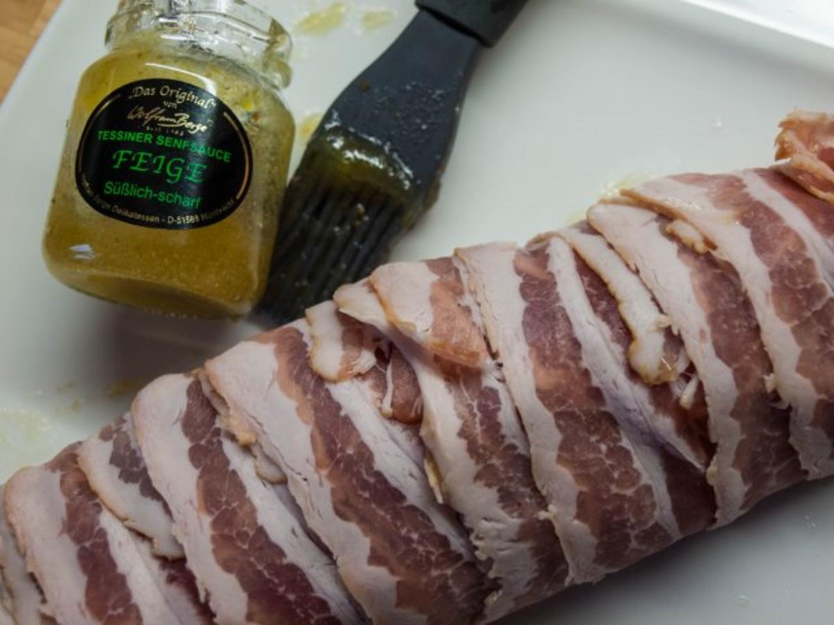 Schweinefilet im Speckmantel mit Cognacsoße - Rezept - Bild Nr. 4