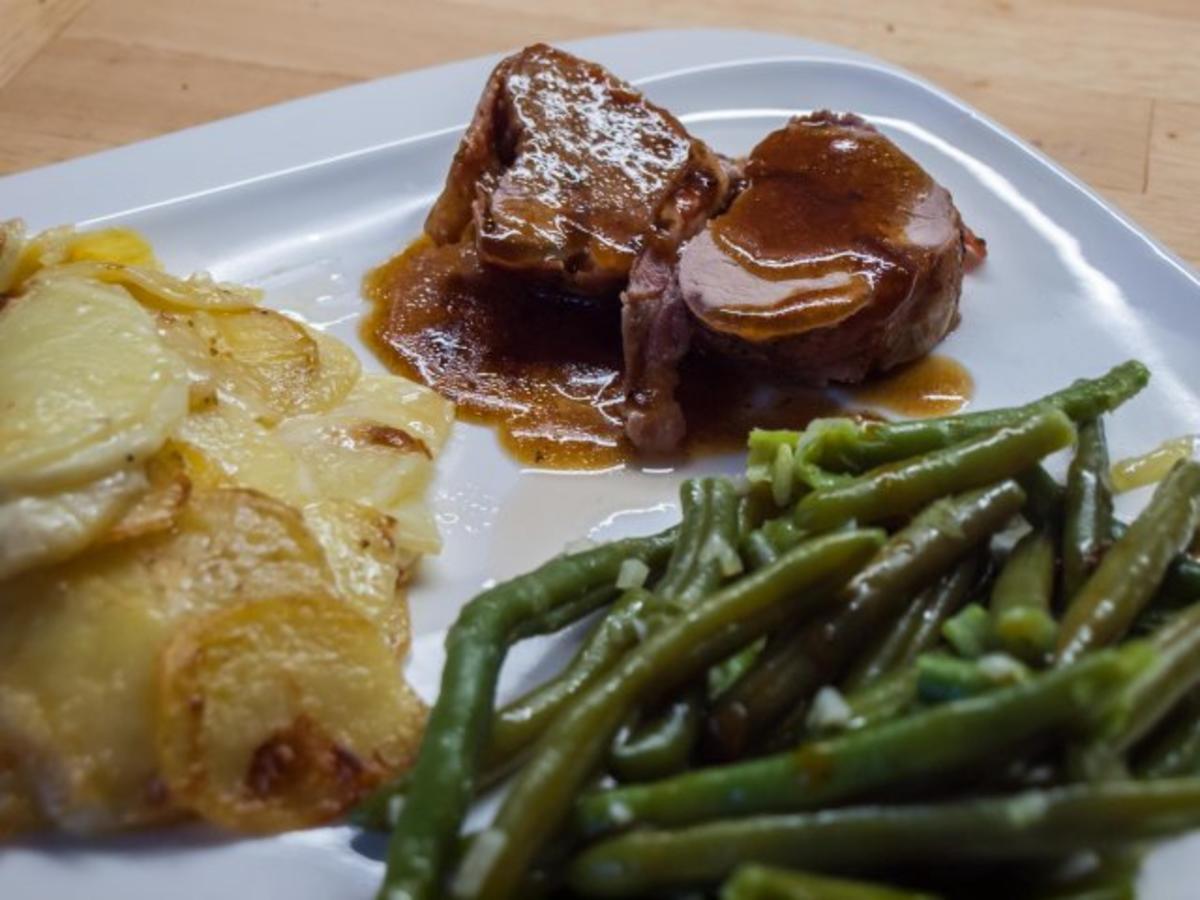 Schweinefilet im Speckmantel mit Cognacsoße - Rezept - kochbar.de