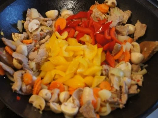 Schweinefilet süß-sauer mit Gemüse und Curry-Reis - Rezept - Bild Nr. 12