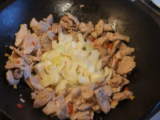 Schweinefilet süß-sauer mit Gemüse und Curry-Reis - Rezept - Bild Nr. 9