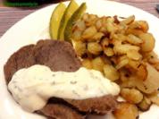 Fleisch:   TAFELSPITZ  mit Meerrettichsahnesauce - Rezept