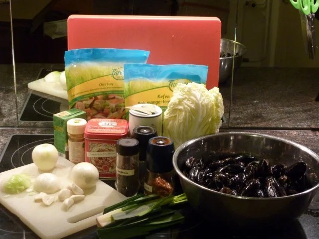 Rezept: Miesmuscheln an Gemüse-Currysauce Bild Nr. 2 Miesmuscheln an Gemüse-Currysauce - Rezept - Bild Nr. 2