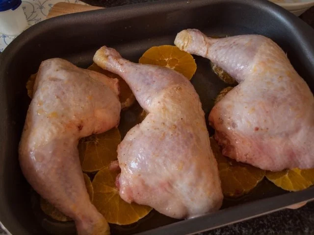 Hähnchenkeulen mit Ofengemüse - Rezept - Bild Nr. 4