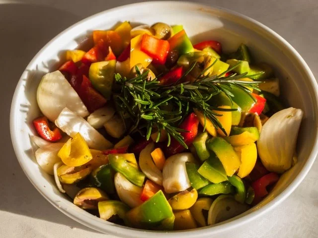 Hähnchenkeulen mit Ofengemüse - Rezept - Bild Nr. 5