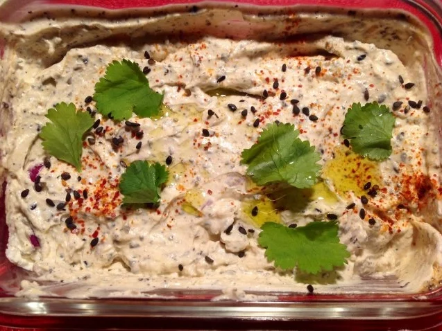 Papaya-Paprika-Salat, Papaya-Frischäse-Dip dazu eine Süßkartoffel - Rezept - Bild Nr. 11