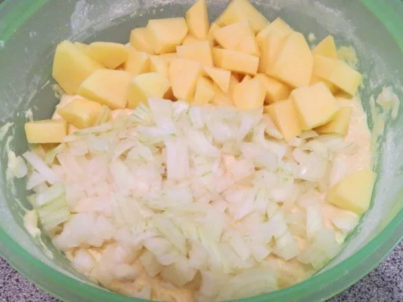 Backen: Mini-Kartoffelkuchen, herzhaft - Rezept - Bild Nr. 2