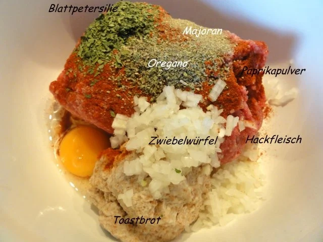 Rezept: Fleisch: FRIKADELLEN mit Feigensahnesauce Bild Nr. 2 Fleisch: FRIKADELLEN mit Feigensahnesauce - Rezept - Bild Nr. 2