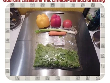 Salat: Insalatina mit Limette-Bärlauch-Dressing - Rezept - Bild Nr. 2