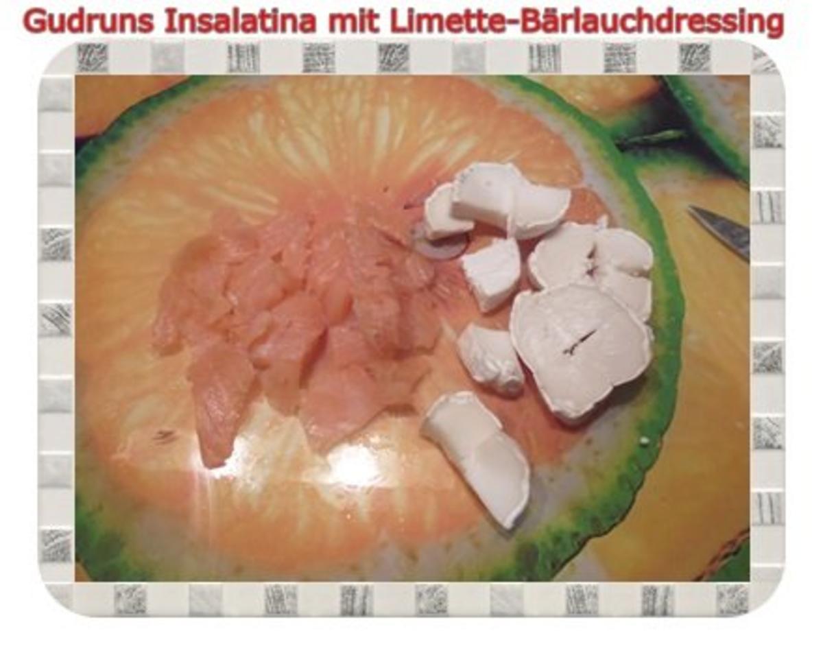 Salat: Insalatina mit Limette-Bärlauch-Dressing - Rezept - Bild Nr. 6