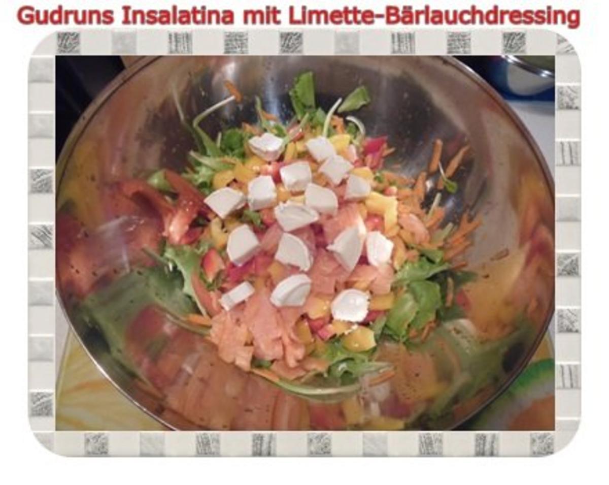 Salat: Insalatina mit Limette-Bärlauch-Dressing - Rezept - Bild Nr. 7