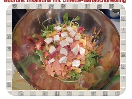 Salat: Insalatina mit Limette-Bärlauch-Dressing - Rezept - Bild Nr. 7