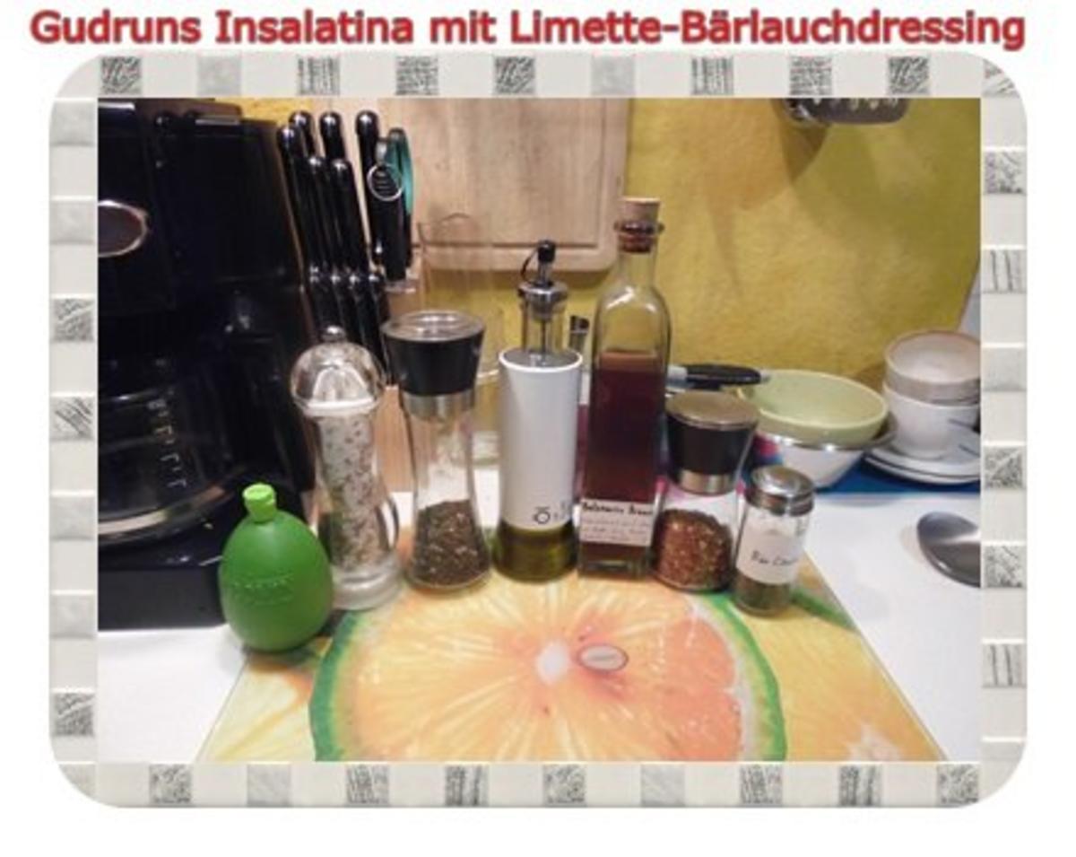 Salat: Insalatina mit Limette-Bärlauch-Dressing - Rezept - Bild Nr. 8
