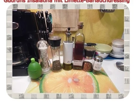 Salat: Insalatina mit Limette-Bärlauch-Dressing - Rezept - Bild Nr. 8