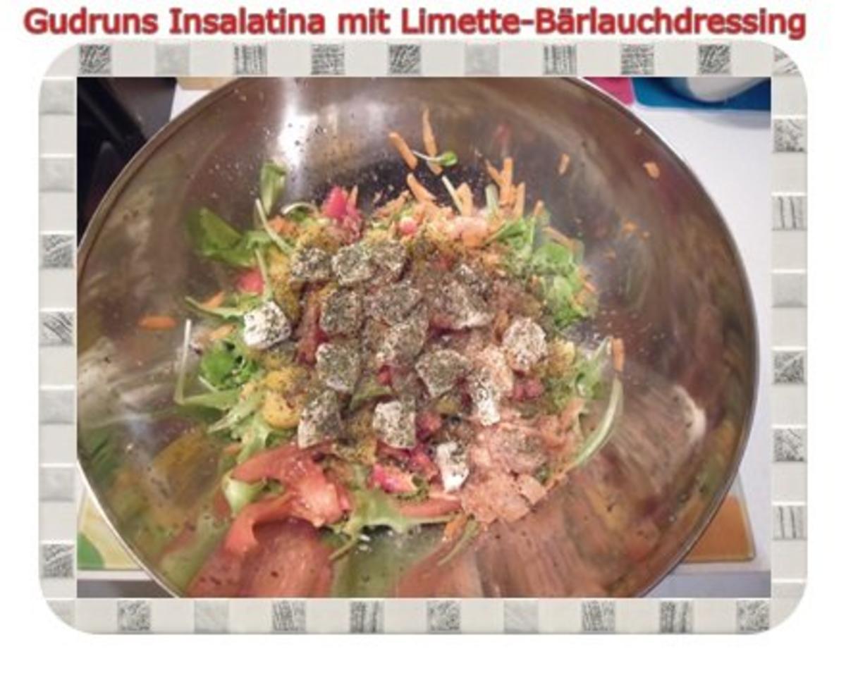 Salat: Insalatina mit Limette-Bärlauch-Dressing - Rezept - Bild Nr. 9