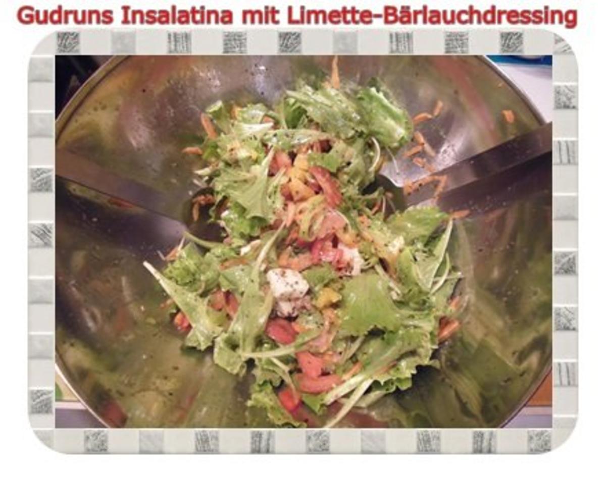 Salat: Insalatina mit Limette-Bärlauch-Dressing - Rezept - Bild Nr. 10