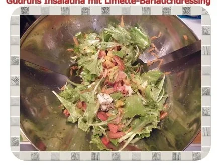 Salat: Insalatina mit Limette-Bärlauch-Dressing - Rezept - Bild Nr. 10