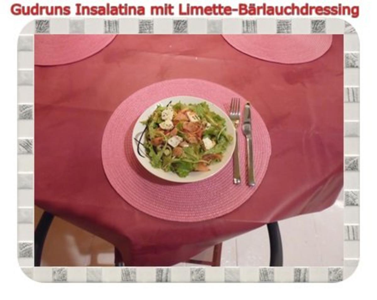 Salat: Insalatina mit Limette-Bärlauch-Dressing - Rezept - Bild Nr. 11