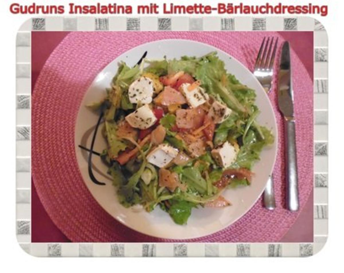 Salat: Insalatina mit Limette-Bärlauch-Dressing - Rezept - Bild Nr. 12