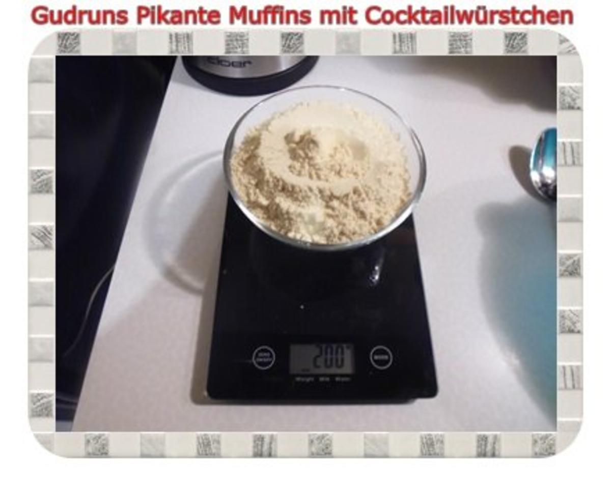 Muffins: Pikante Muffins mit Cocktailwürstchen - Rezept - Bild Nr. 3
