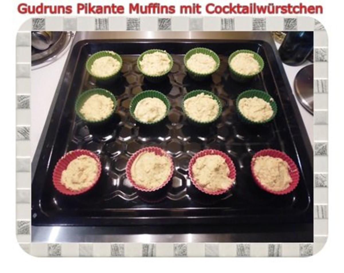 Muffins: Pikante Muffins mit Cocktailwürstchen - Rezept - Bild Nr. 8