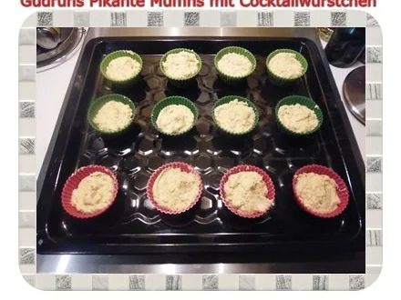 Muffins: Pikante Muffins mit Cocktailwürstchen - Rezept - Bild Nr. 8